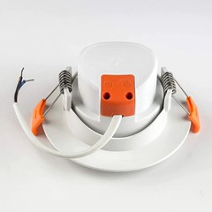 SPOT LED EMBUTIR REDONDO BRANCO 7W 3000K
